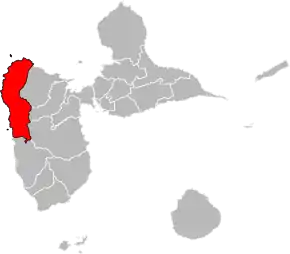 Poziția localității Cantonul Sainte-Rose-1