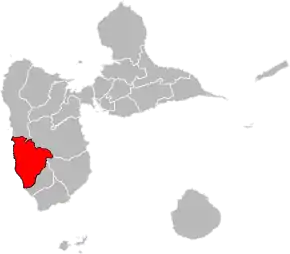Poziția localității Cantonul Vieux-Habitants