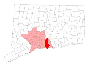 Poziția localității Guilford