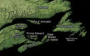 Poziția localității Golful Sf. Laurențiu