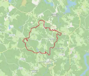 Poziția localității Gumont