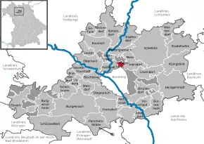 Poziția localității Gundelsheim