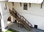 Casa stăreţiei- scara exterioară şi foişorul
