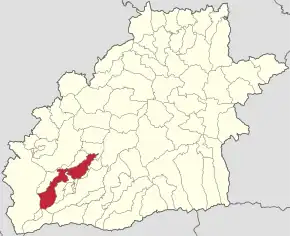 Localizare în cadrul județului