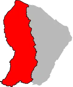 Arondismentul Saint-Laurent-du-Maroni în cadrul departamentului Guyana Franceză