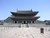 Sala Tronului a Palatului Gyeongbokgung (Seul, Coreea de Sud)