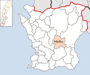 Localizarea comunei în cadrul comitatului