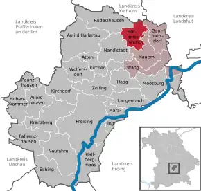 Poziția localității Hörgertshausen