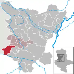 Poziția  Hötensleben pe harta districtului Börde