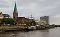 The Weser River in Bremen