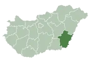 Poziția localității Kardoskút