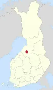 Poziția localității Haapavesi