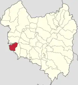 Amplasarea în cadrul județului