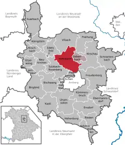 Poziția localității Hahnbach