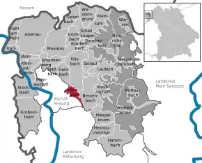 Poziția localității Haibach