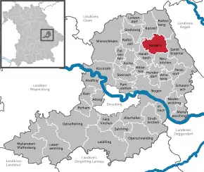 Poziția localității Haibach