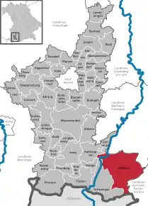 Poziția localității Halblech