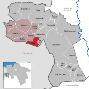 Poziția localității Halle