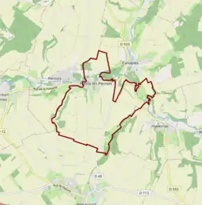 Poziția localității Halloy-lès-Pernois