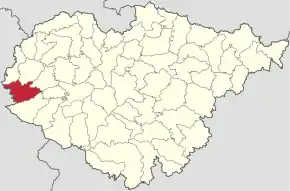 Localizare în cadrul județului