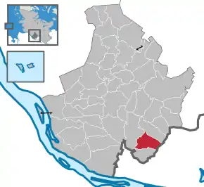 Poziția localității Halstenbek