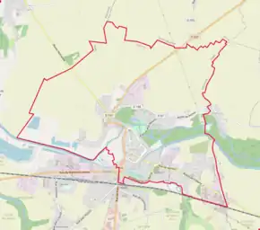 Poziția localității Ham