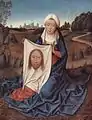 Sf.Veronica şi ştergarul cu chipul lui Isus (tablou de Hans Memling, 1470)