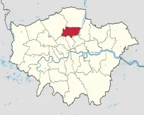 Poziția localității Haringey