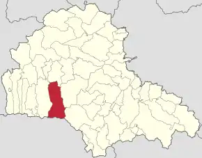 Localizare în cadrul județului