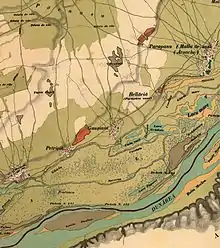 Harta Găujani, 1864.