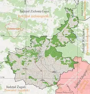 Nowa Sól se află în Județul Nowa Sól