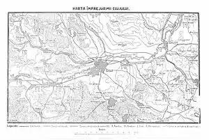 Harta împrejurimilor Clujului (1923)