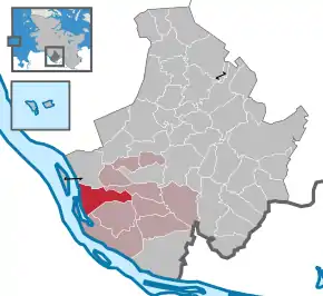 Poziția localității Haselau