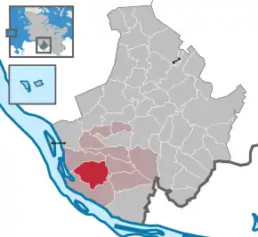 Poziția  Haseldorf pe harta districtului Pinneberg