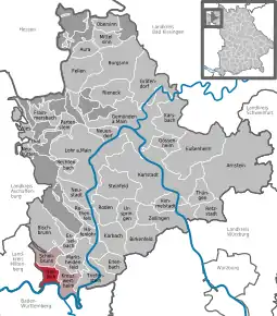 Poziția localității Hasloch