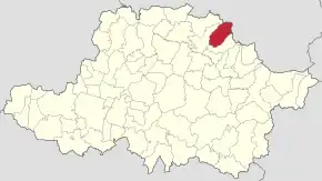 Localizare în cadrul județului