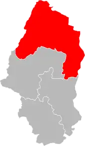 Arondismentul Colmar-Ribeauvillé în cadrul departamentului Haut-Rhin