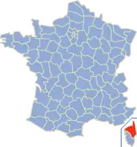 Poziția regiunii Haute-Corse