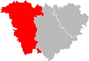 Arondismentul Brioude în cadrul departamentului Haute-Loire