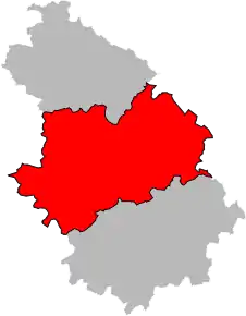 Arondismentul Chaumont în cadrul departamentului Haute-Marne