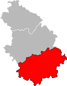 Arondismentul Langres în cadrul departamentului Haute-Marne