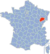 Poziția regiunii Haute-Saône