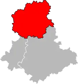 Arondismentul Bellac în cadrul departamentului Haute-Vienne