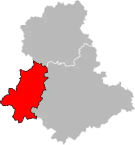 Arondismentul Rochechouart în cadrul departamentului Haute-Vienne