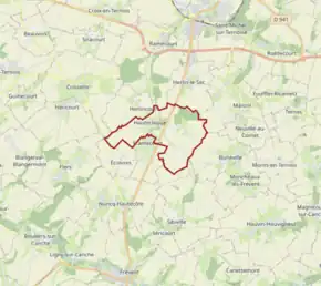 Poziția localității Hautecloque