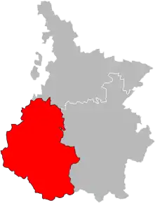 Arondismentul Argelès-Gazost în cadrul departamentului Hautes-Pyrénées