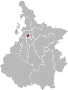 Poziția localității Cantonul Tarbes-1