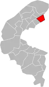 Poziția localității Cantonul Clichy