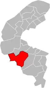 Poziția localității Cantonul Meudon