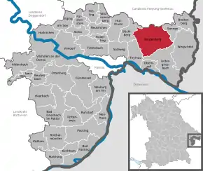 Poziția localității Hauzenberg